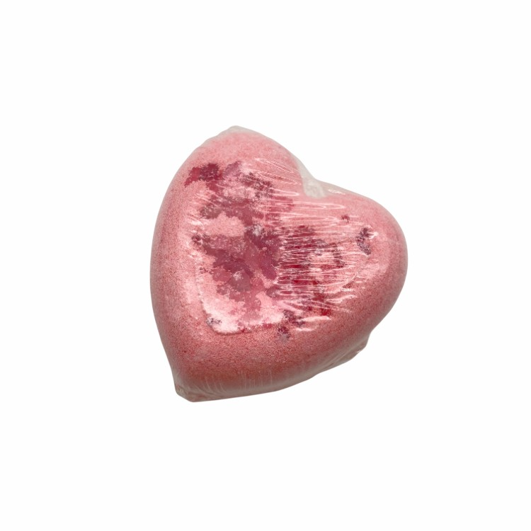 heart shaped bath bomb lush